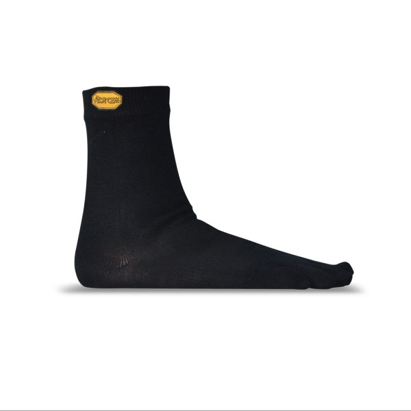 Panske Prstové Ponožky Vibram Slovensko - FiveFingers 5TOE Sock Crew Wool Čierne | 2078MKOGR